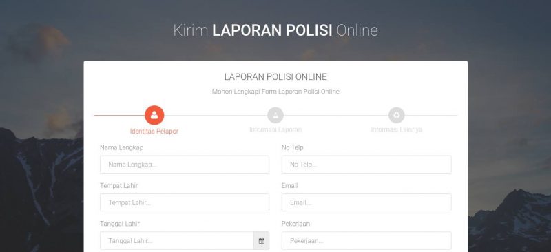 SPKT Online Polres Kota Tangerang